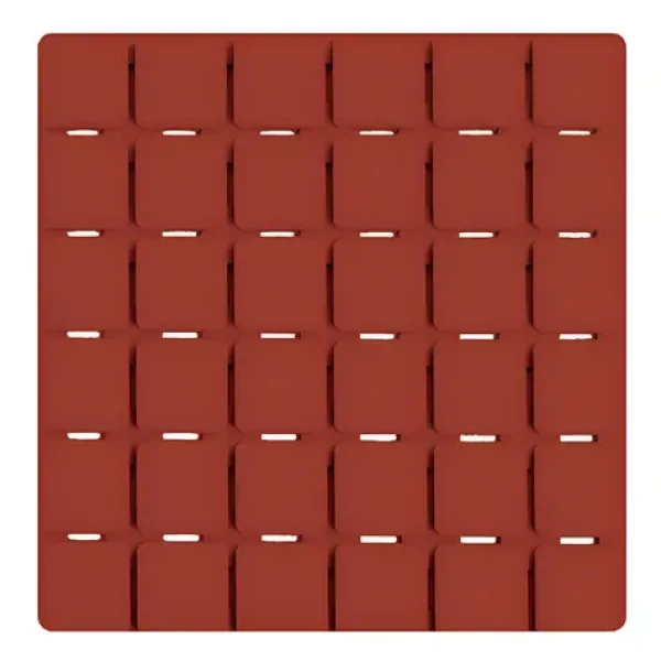 MSV QUADRO sada 5 protišmykových podložiek terakota / SBS kaučuk / 13 x 13 cm