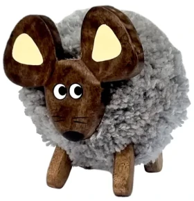 2Kids Toys Drevená figúrka XL pompon Myš (2D98012)