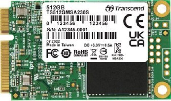 Transcend 230S 512GB mSATA SATA III (TS512GMSA230S)