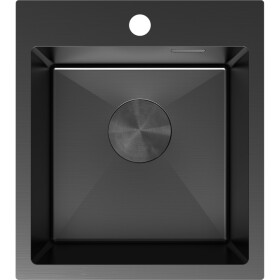 MEXEN - Solix oceľový drez 1-bowl 400 x 450 mm, čierna 6401401000-70