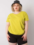 Světle zelená halenka plus size s žebrováním Addyson 2XL