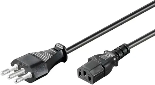 MicroConnect Power Cord Italy typ L - C13 5m čierna / Napájací kábel / 250 V / 10 A (PE100450)