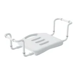 Spirella sedátko do vane nastaviteľné biele / hliník / 50-65 cm (7610583300126)