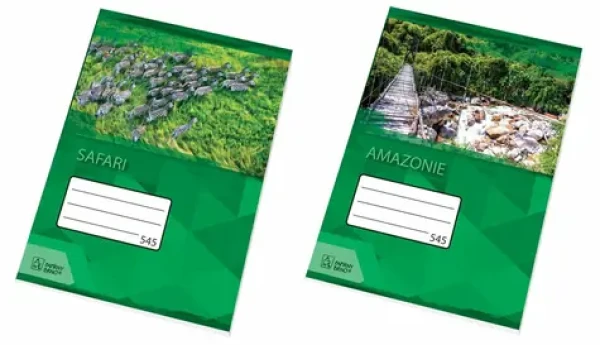 ...PAPIERNE BRNO Školský zošit 545 1 ks (mix) / Formát: A5 / Počet stránok: 40 / Štvorčekový (5x5 mm) (130382)