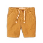 Kraťasy chlapčenské ľanové, Minoti, Lizard 5, hnedá - 86/92 | 18-24m