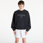 Mikina New Balance Linear Graphic Fleece Crew Black L