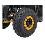 Mamido Detská benzínová štvorkolka RamiGO DISCOVERER 125CC čierno-oranžová
