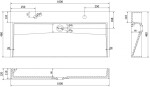 MEXEN - Ava umývadlo na dosku liaty mramor 2/O 100 x 46, čierna 23011072