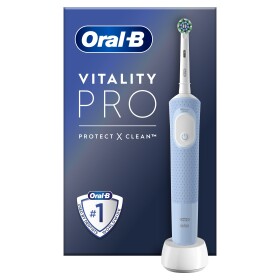 Oral-B Vitality Pro Protect X Clean modrá / Eletrická zubná kefka / oscilačné / 3 režimy / 2D technológia (Vitality Pro Protect X Clean V)