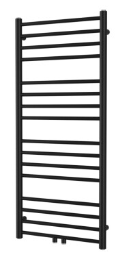 Radiátor kombinovaný SAT Paul 114x50 cm stredové pripojenie čierna matná SATRAPA1140500SBL SATRAPA1140500SBL