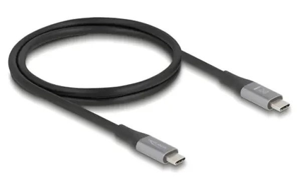 DeLock USB-C - USB-C 1 m / Kábel / USB4 Gen 2x2 40 Gbps / PD 3.1 240W / DisplayPort 2.0 Alt Mode / Thunderbolt 3 (81191)