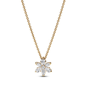 Pandora Blyštivý pozlátený náhrdelník Kvetina Timeless 362387C01-45