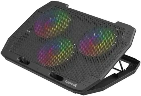 Redragon GCP511 Ingrid čierna / chladiaca podložka pod laptop / 3x 120 mm / až 17" / USB (GCP511)