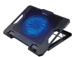 C-tech CLP-S100 / Chladiaca podložka pre notebook / 17" / 140mm ventilátor / modré LED podsvietenie / 2x USB (CLP-S100)