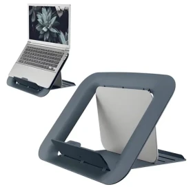 Leitz ERGO Cosy zamatovo šedá / Stojan pod notebook / Nastaviteľná výška / 13-17" (64260089)