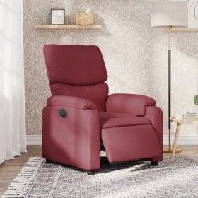VidaXL vidaXL elektrickýfotel rozkładany, winna czerwień, obity tkaniną