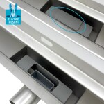 Mereo Odtokový sprchový žľab do steny 70 cm, vr. roštu TILE CZ191