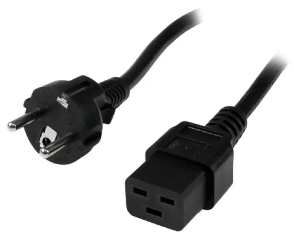 StarTech napájací kábel Schuko - C19 2m čierna / Napájací kábel / CEE7/7 - C19 / 16 A (PXTEUC192M)