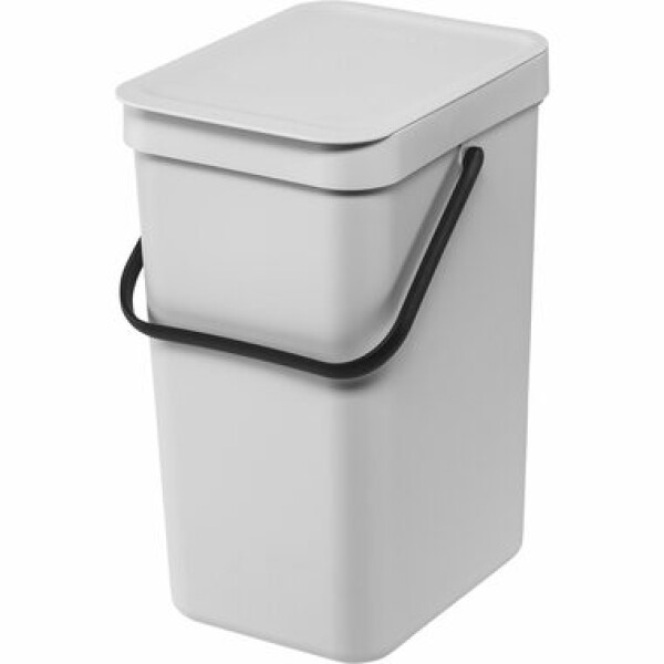 Brabantia Sort amp; Go Odpadkový kôš 12L svetlo šedá / s rukoväťou / plast / 18.8 x 17.4 x 13.9 cm (213281)