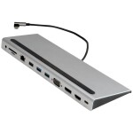 TRITON VALUE USB 3.2 Gen 2 Type C Multiport Docking Station, 4K HDMI/DP, VGA, USB, Kaartlezer, PD, LAN, Audio