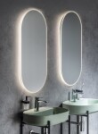 SAPHO - MINOX oválne zrkadlo s LED osvetlením 50x100cm MX250