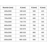 MEXEN - Exo sprchové dvere krídlové 85, transparent, zlatá 8181-085-000-50-00
