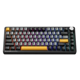 Machenike K600-B82W čierna / bezdrôtová herná klávesnica / mechanická / GR Silver Switch / Bluetooth / 2.4GHz / USB-C (208937)