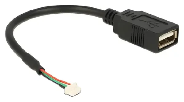DeLock USB 2.0 Pinheader 4-pin - USB-A / Kábel / interný / 0,15 m / pozlátené kontakty (84834)