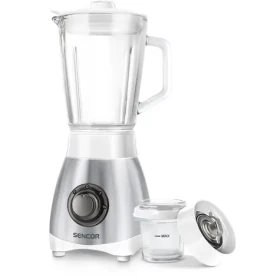 Sencor SBL 3271SS strieborná / Stolný mixér / 250W / 0.8 L / 2 rýchlosti / Pulzná funkcia (8590669178605)