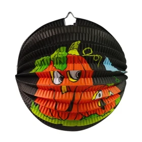 Rappa Lampion čierny Halloween tekvica 25 cm