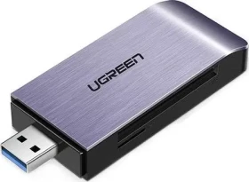Ugreen Čítačka pamäťových kariet USB-A 3.0 (M) - micro SD amp; SD amp; CF amp; čítačka kariet MS strieborná (50541)