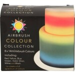 Sada farieb na airbrush, 8 × 14 ml - Sugarflair - Sugarflair