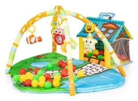 ECOTOYS Interaktívna vzdelávacia podložka s domčekom