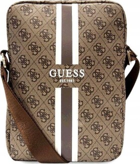 Guess Guess 4G Stripes Tablet Bag - Taška na tablet 10" (Hnedý)