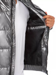 Pánska zimná bunda TX3860 Dark grey silver - Dstreet M šedá-stříbrná
