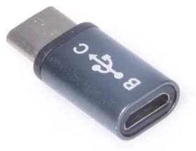 PremiumCord adaptér USB-C - microUSB 2.0 Female šedá / Adaptér / USB 3.1 / 5 Gbps (kur31-04)