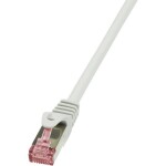 LogiLink CQ2082S RJ45 sieťové káble, prepojovacie káble CAT 6 S/FTP 7.50 m sivá samozhášavý, s ochranou 1 ks; CQ2082S