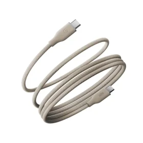 Energea Helix 60 Natural Titanium / Magnetický rýchlonabíjací kábel / USB-C na USB-C / 60 W / 1,5 m (CBL-HX60-NAT150)