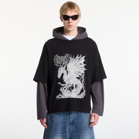 Mikina Wasted Paris Balaur Age Hoodie Black/ Old Black XL
