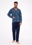 Cornette pyžamo 114/81 dlhé/r S-2XL pánske bez zipsu tmavě modrá L