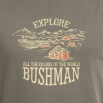 Bushman Pánske tričko Coben, hnedé XXL
