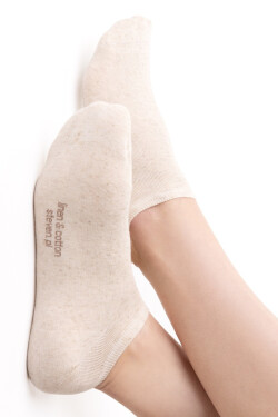 LINEN FEET 174 světle béžová melanž 41-43