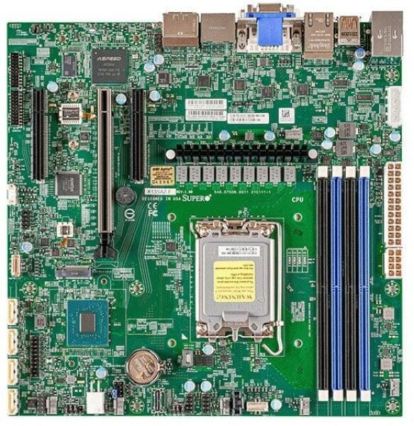 SuperMicro Supermicro Micro-ATX X13SAZ-F 14th/13th/12th Gen LGA 1700