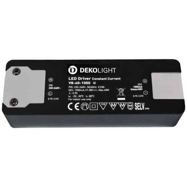 Deko Light Basic CC napájací zdroj pre LED konštantný prúd 40 W 1050 mA 19 - 38 V; 862201