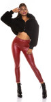 SexyFaux Leather Leggings !Thermo! brown Einheitsgroesse