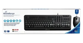 MediaRange MROS108 čierna / Klávesnica a myš / USB / QWERTZ / drôtové (MROS108)