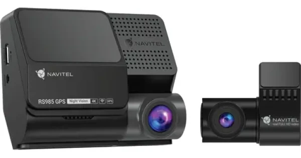Navitel RS985 GPS čierna / Kamera do auta / 4K 3840x2160 / 3 "/ Uhol záberu 160 ° / Wi-Fi / GPS / G-senzor / microSD (RS985)