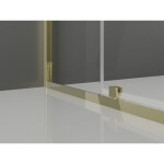 MEXEN/S - Exo sprchovací kút dvere krídlové 130 x 70, transparent, zlato 819-130-070-50-00