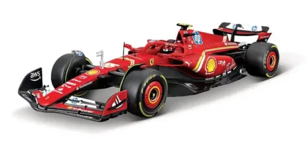 Bburago FORMULA RACING F1 Ferrari Scuderia SF-24 (2024) #55 Carlos Sainz