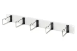 Digitus 19" panel pre správu káblov šedý / Rack príslušenstvo / 1U / 5 káblových ôk / oceľový plech (DN-97666)